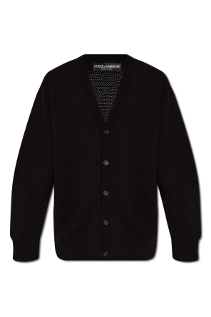 Maison Margiela Cardigan with sewn-on elbow patches | Men's